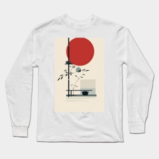 Japanese Inspired Design Long Sleeve T-Shirt